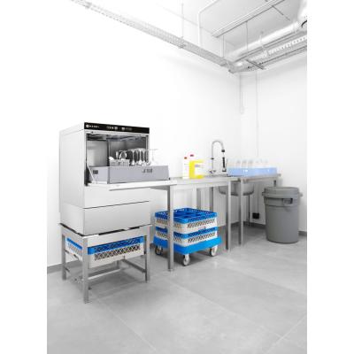 Myčka na nádobí 50x50 - elektronicky řízená, HENDI, Kitchen Line, 400V/6600W, 570x600x(H)830mm | 231753